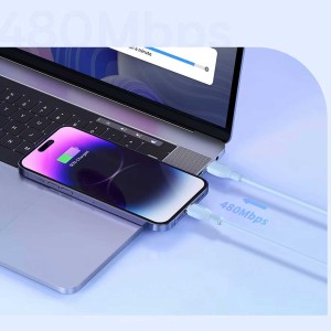 کابل Lightning به Type-C باسئوس Pudding Series طول 1.2 متر توان 20 وات